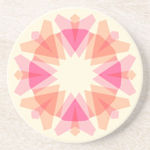 Moederdag Pastel Roze Tan Ster Regenboog Decor Zandsteen Onderzetter
