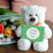 Moederdag patroon waterverf bladeren groen briefkaart