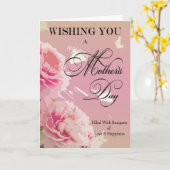 Moederdag Peonies-Moederdag Kaart (Gele Bloem)