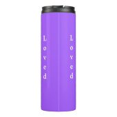 Moederdag Persoonlijke naam Cute Paars Thermosbeker (Achterkant)