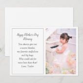 Moederdag Photo Holiday Kaart uit Baby (Voorkant / Achterkant)