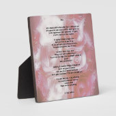 Moederdag Poem Plaque Fotoplaat (Voorkant)