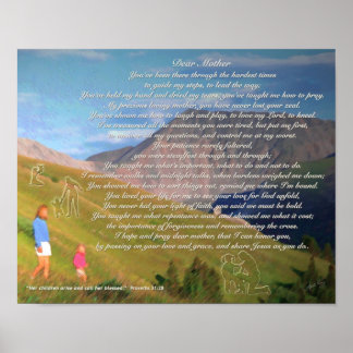 Moederdag Poem Poster