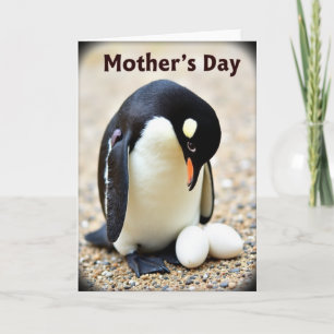 Moederdag Portretkaart van Zeevogel Kaart