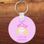Moederdag Princess keyring Sleutelhanger (Voorkant)