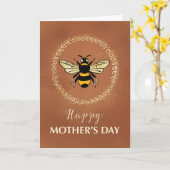 Moederdag Queen Bee Kaart (Gele Bloem)