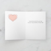 Moederdag Retro Bicycle Rabbit & Flower Basket Kaart (Binnen)