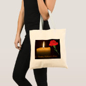 Moederdag Rode Roos Tote Bag (Voorkant (product))