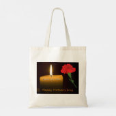 Moederdag Rode Roos Tote Bag (Achterkant)