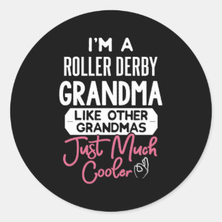 Moederdag Roller Derby Oma Ronde Sticker