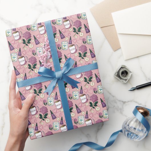 Moederdag Roos Cadeaupapier (Geschenken)