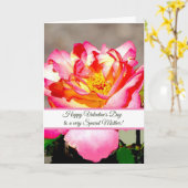 Moederdag Roos Valentijnsdag Wenskaart Kaart (Gele Bloem)