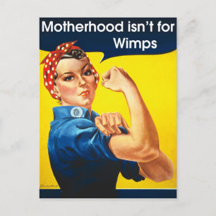 moederdag ~ Rosie de Riveter Briefkaart