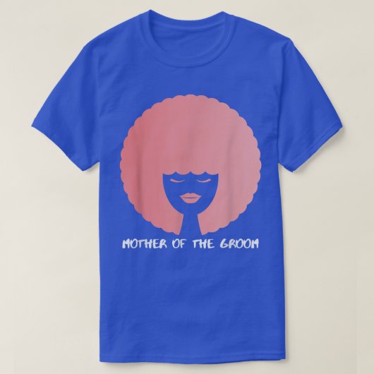 Moederdag Roze AfroMoeder van de bruin  T-shirt (Design voorkant)