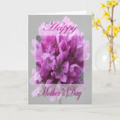 Moederdag roze bloem kaart (Gele Bloem)