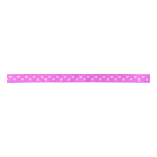 Moederdag Roze harten Satin Ribbon Lint (Voorkant)