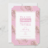 Moederdag Roze Kaart (Voorkant)