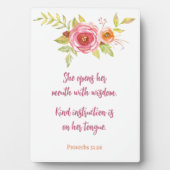 Moederdag Roze lettergrepen Fotoplaat (voorkant)