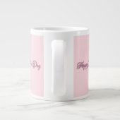 moederdag - Roze Tulpen - Bulldog Jumbo Mok (Achterkant)