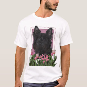 moederdag - Roze Tulpen - Caïro Terrier - Rosco T-shirt