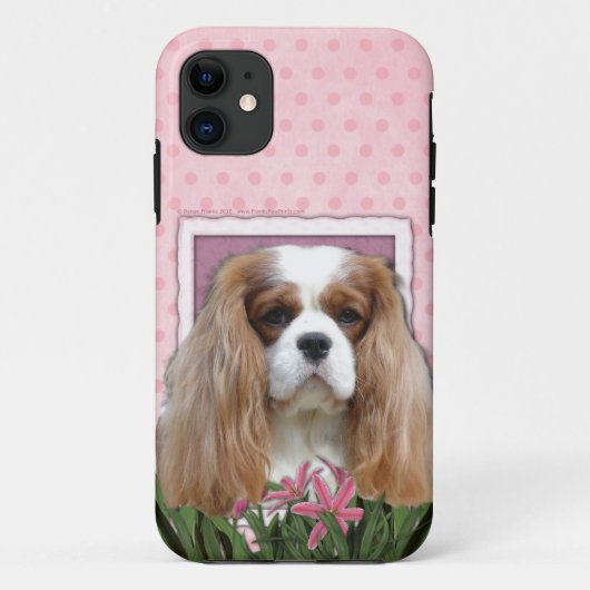 moederdag - Roze Tulpen - Cavalier - Blenheim Case-Mate iPhone Case (Achterkant)