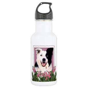moederdag - Roze Tulpen - Grensligheid Waterfles