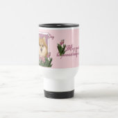 moederdag - Roze Tulpen - Pommeren Reisbeker (Center)