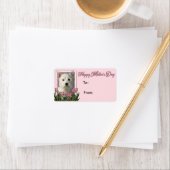 Moederdag - Roze Tulpen - Westie Etiket (Insitu)