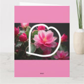 Moederdag Rozen & Bloemen Vouwkaart Kaart (Achterkant)