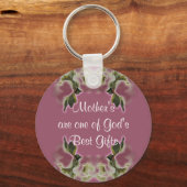 Moederdag  Rozen - Dusty Roos Sleutelhanger (Voorkant)