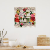 Moederdag Rozen Instagram  Foto Collage Poster (Keuken)