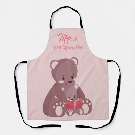Moederdag Schattigee Beren. Schort (Voorkant)
