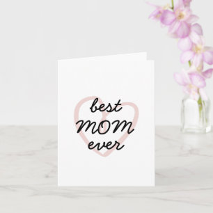 Moederdag Schattigee minimalistische beste moeder Kaart