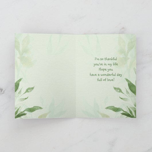 Moederdag schoondochter Chickadee Garden Bird Kaart (Binnen)