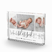 Moederdag Script Gebenedijd Aandenken Fotoblokken (Rechts)