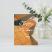 Moederdag Simple Elegant Guitar Briefkaart (Staand voorkant)