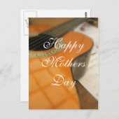 Moederdag Simple Elegant Guitar Briefkaart (Voorkant / Achterkant)