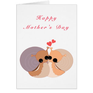 Moederdag Slakken Familie - Hug