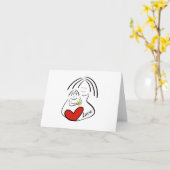 Moederdag Snuggle Kaart (bericht binnen) (Gele Bloem)