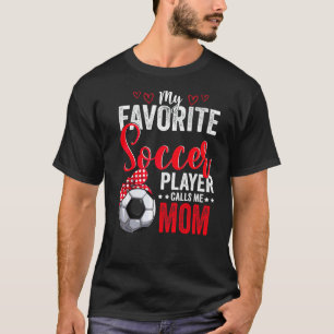 Moederdag Soccer Player Mam American Sport Socce T-shirt