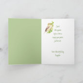 Moederdag Sparrow Bird Daughter Kaart (Binnen)