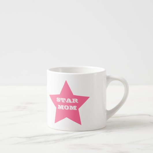 MOEDERDAG STAR MOM | Roze Star Espresso-Mok Espresso Kop (Rechts)