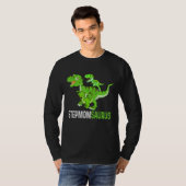 Moederdag Stepmomsaurus T rex Dinosaur Funny St. T-shirt (Voorkant volledig)