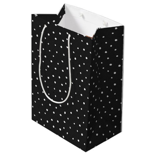 Moederdag Stick Girl met Daisies Medium Cadeauzakje (Achterkant Gekanteld)