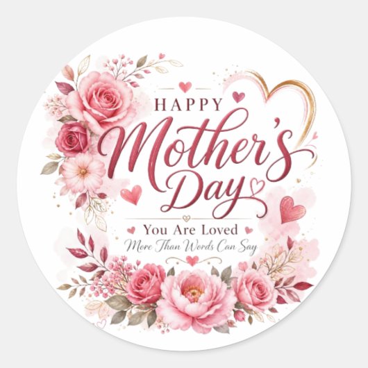Moederdag Sticker (Voorkant)