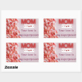 Moederdag sticker - Roos Petal Design (Vel)