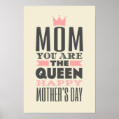 Moederdag  stijltekstontwerp poster (Voorkant)