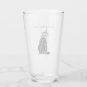 Moederdag Tabby Cat Glas (Achterkant)