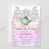 Moederdag Tea Party Kaart (Voorkant)