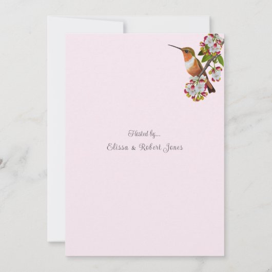 Moederdag Tea Waterverf Teapot en Teacup Kaart (Achterkant)